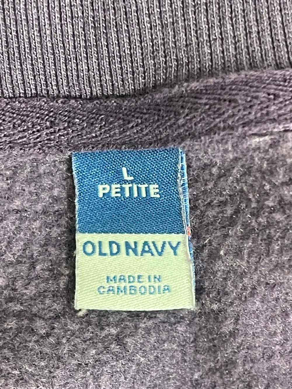 Old Navy Petite Tunic Sweatshirt in Purple sz LP - Picture 4 of 5